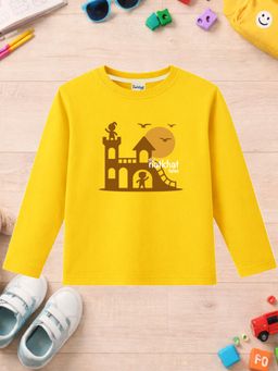 The Natkhat Tales - Unisex Mustard Cotton T-shirt