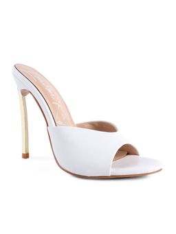 London Rag - Solid White Heels