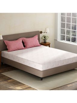 Layers - Pink Floral Cotton Bedsheet with Pillow Covers (King)
