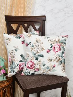 The Home Story - Multi-Color Floral Cotton Cushion Cover