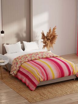KOPA - Multi-Color Geometric Microfibre Comforter (Double)