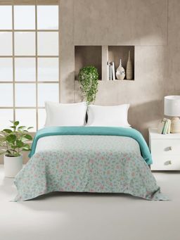 KOPA - Aqua Floral Microfibre Dohar (Double)