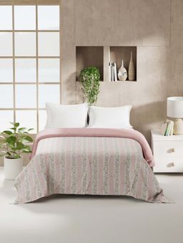 KOPA - Pink Floral Microfibre Dohar (Double)