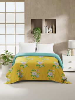 KOPA - Yellow Floral Microfibre Dohar (Double)
