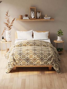 KOPA - Olive Abstract Microfibre Comforter (Double)
