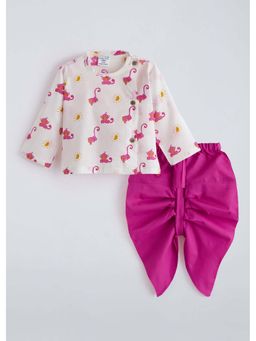 Hopscotch - All Over Print Ethnic Kurta with Pyjama