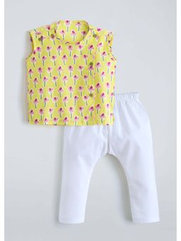Hopscotch - Floral Print T-Shirt with Pant