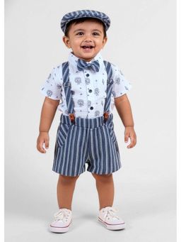 Hopscotch - Lion Pure Cotton 5-Piece Formal Set - White