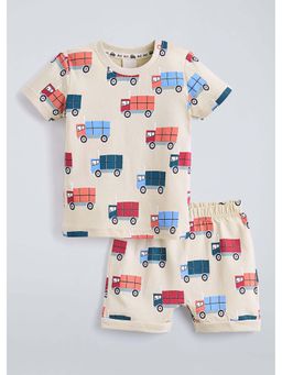 Hopscotch - Cotton Vehicle T-Shirt with Shorts