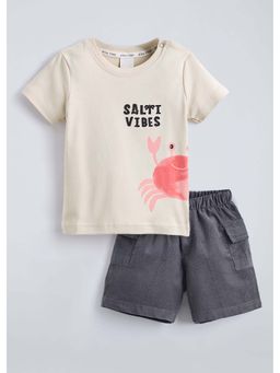 Hopscotch - Cotton Animal T-Shirt with Shorts