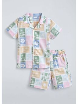 Hopscotch - Floral Collared Cotton Co-ord Set