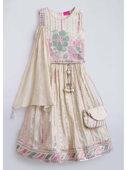 Hopscotch - Floral Embroidery Lehenga Choli Set