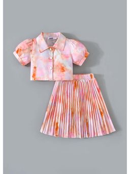 Hopscotch - Tie and Dye Shirt and Skirt Set