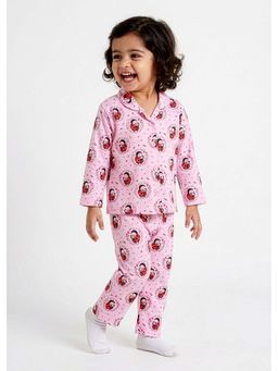 Hopscotch - LadyBug Cotton Sleepwear Shirt and Pyjama - Pink