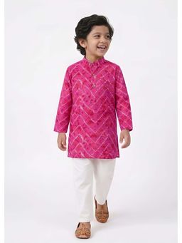 Hopscotch - Cotton Chevron Kurta with Pyjama