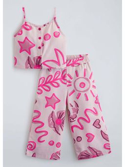 Hopscotch - Cotton Abstract Strappy Co-ord Set