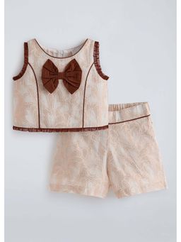 Hopscotch - Bow Applique Textured Co-ord Set