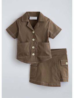 Hopscotch - Contrast Stitch Detailing Co-ord Set