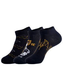 Balenzia - Justice League Batman Mens Ankle Socks (Pack of 3)