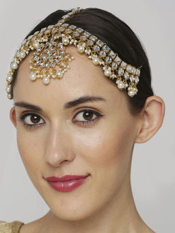 OOMPH - Kundan and Pearls Traditional Wedding Bridal Sheeshphool