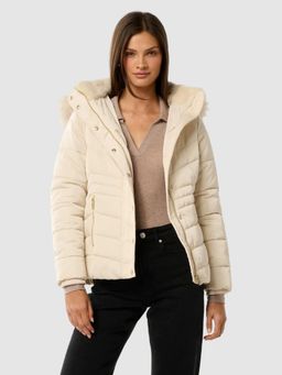 Forever New - Gina Short Puffa Jacket - Cream