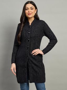 Duke - Women Full Sleeve Self Design Cardigan