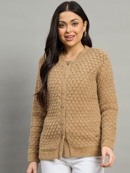 Duke - Women Full Sleeve Front Open Slim Fit Cardigan