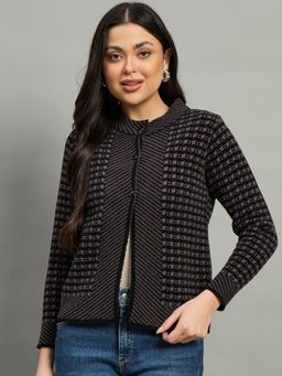 Duke - Women Full Sleeve Front Open Slim Fit Cardigan