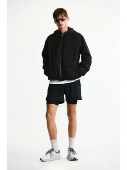 H&M - Men Black Regular Fit Water-Repellent Softshell Jacket