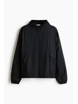 H&M - Men Black Relaxed Fit Water-Repellent Running Jacket