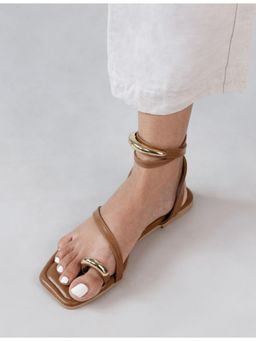RIVR - Tan One Toe Sandal