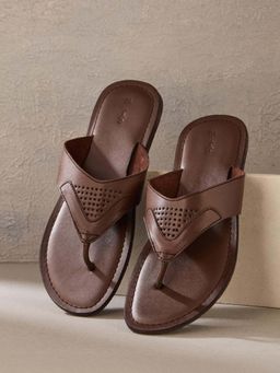 Fabindia - Brown Round Toe Sandals