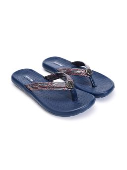 HOPPA - Navy Blue Round Toe Flipflops