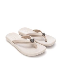 HOPPA - Beige Round Toe Flipflops