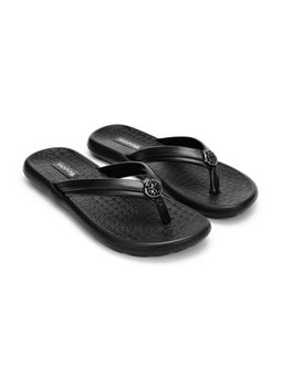 HOPPA - Black Round Toe Flipflops