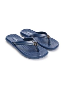 HOPPA - Navy Blue Round Toe Flipflops