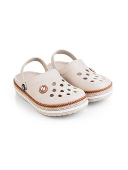 HOPPA - Beige Round Toe Clogs