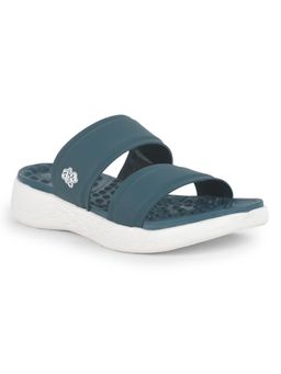 LIBERTY - Teal Platform Round Toe Sandal