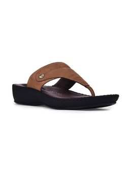 LIBERTY - Tan Platform Round Toe Sandal