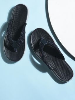 LIBERTY - Navy Blue Round Toe Flipflops