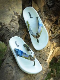 LIBERTY - Green Round Toe Flipflops