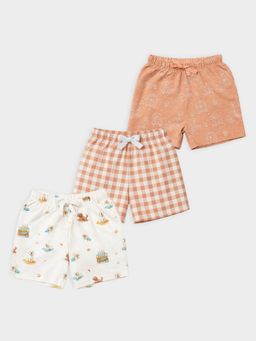 Mi Arcus - Boys Printed Shorts - Multi-Color (Pack of 3)