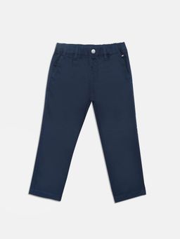 Tommy Hilfiger - Boys Navy Blue Solid Trouser