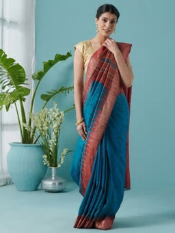 Fabindia - Silk Woven Ikat Sari