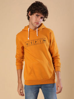 Campus Sutra - Men Printed Full Sleeve Stylish Casual Hooded Sweatshirts