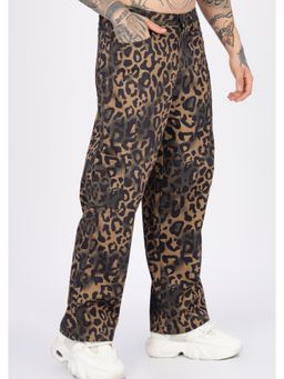 Eszett - Animal Printed Twill Baggy Cargo