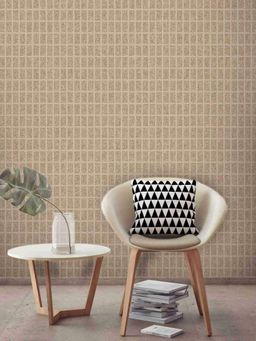 Excel - Wallpaper Sandtextured Beige Tiles