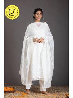 Kameez - Snow White Kurta Set - (Set of 3)