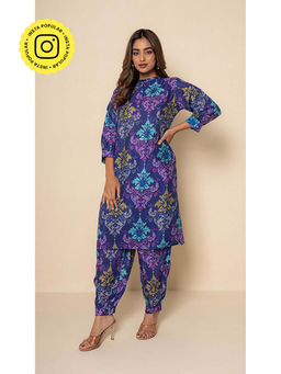 Kameez - Women Bamboo Silk Solid/Plain Kurta and Pant