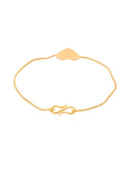 Silvermerc Designs - Gold Plated Heart Charm Western Bracelet